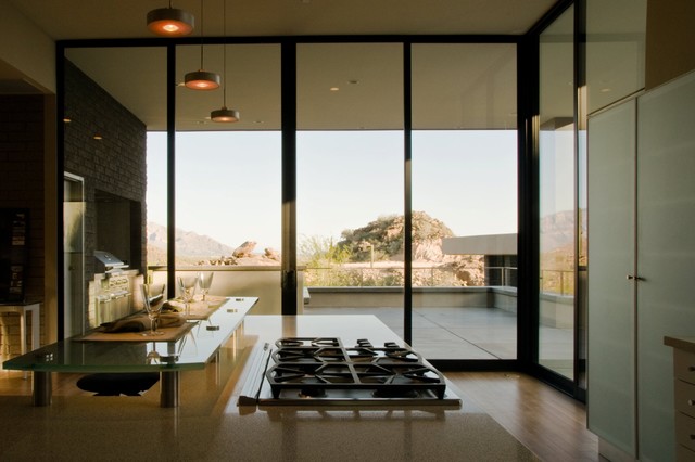 600 Series Sliding Patio Door Contemporary Kitchen Phoenix By Western Window Systems Houzz