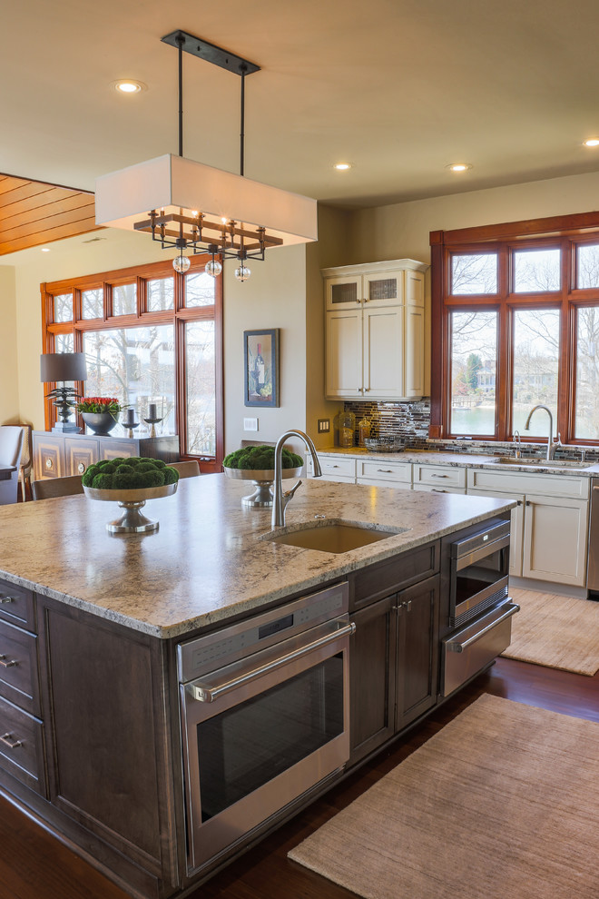 6000 Sq. Ft. Renovation for Celebrity Client Transitional Kitchen