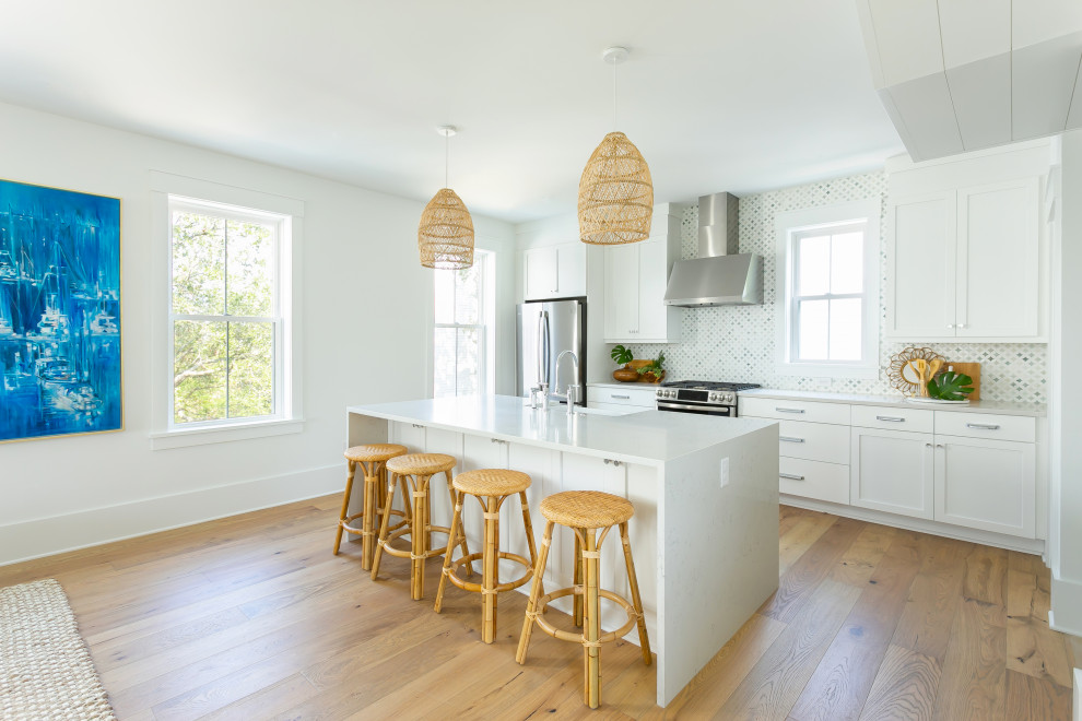 Design ideas for a world-inspired kitchen in Charleston.