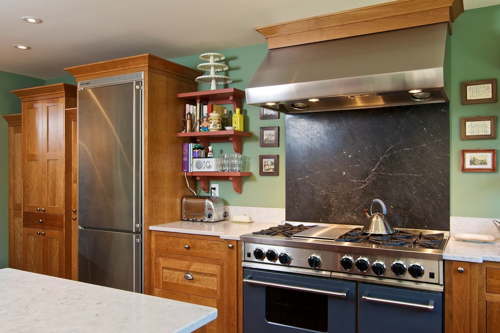 A colorful 48" BlueStar Range That is Perfect for Entertaining and