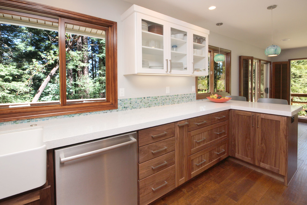 A Kiss of Contemporary In Scotts Valley Contemporary Kitchen