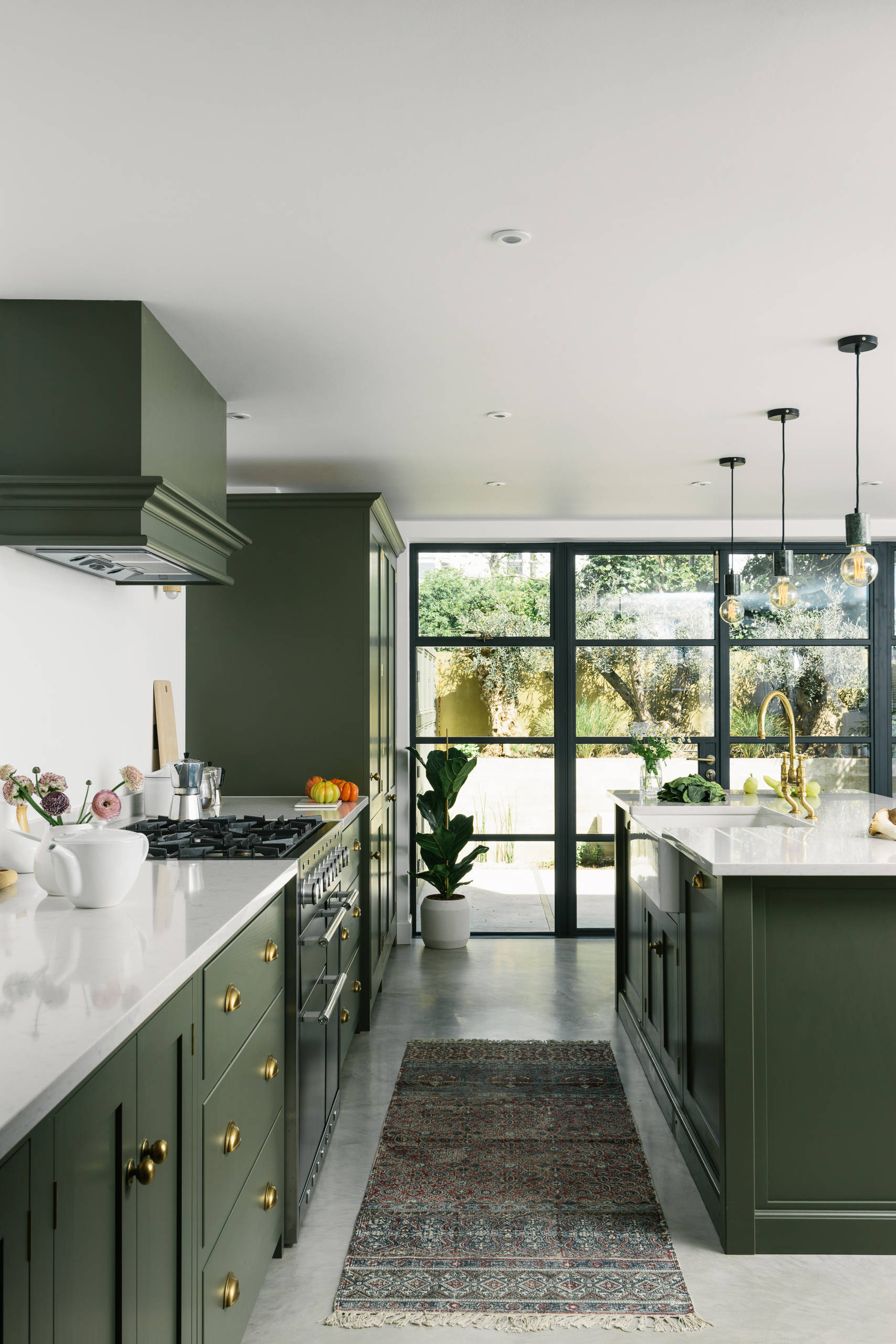 Cream And Olive Green Colour Scheme Kitchen Ideas Photos Houzz