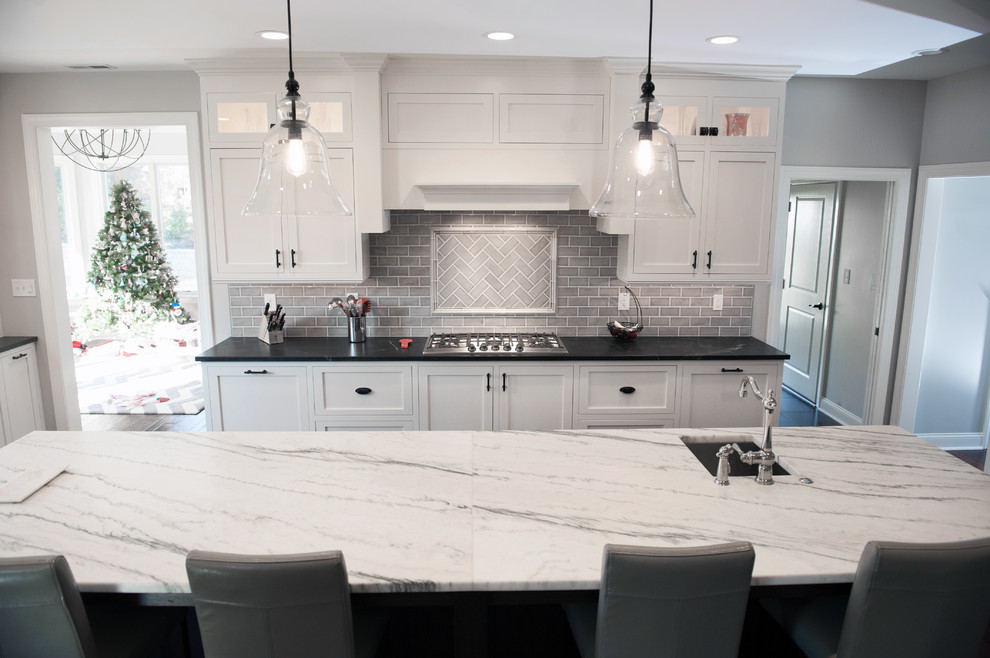 A Kitchen Island Range Hood Moorestowne NJ Transitional Kitchen