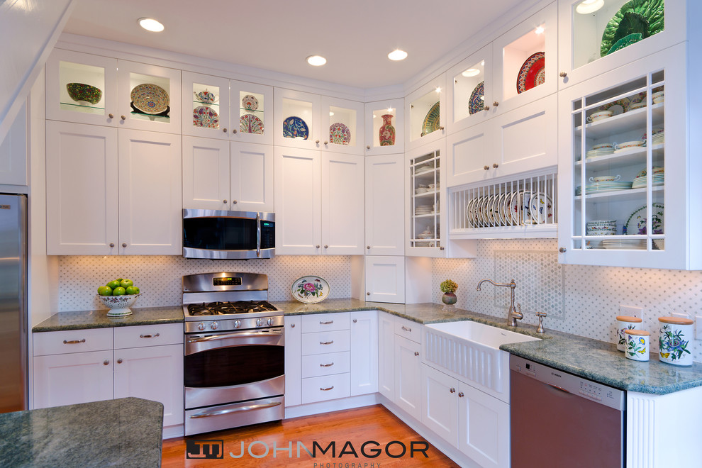 A Lot of Kitchen in a Small Space by Custom Kitchens, Inc, Richmond, VA