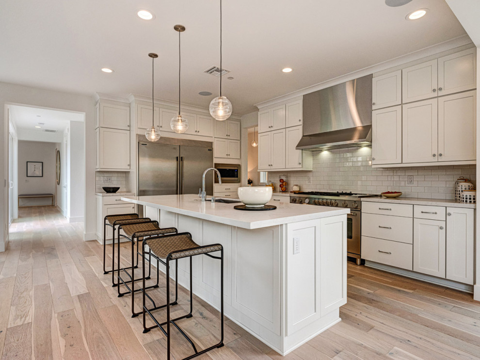 A Melrose Village Coastal Traditional Costero Cocina Los Ángeles