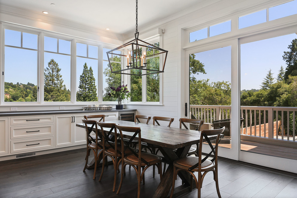 Inspiration for a large coastal dining room remodel in San Francisco