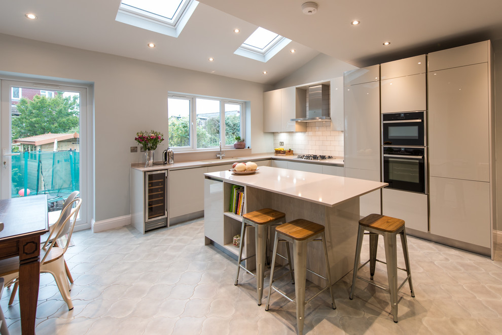 A Sewell Contemporary Kitchen London by Glotech Kitchens Houzz
