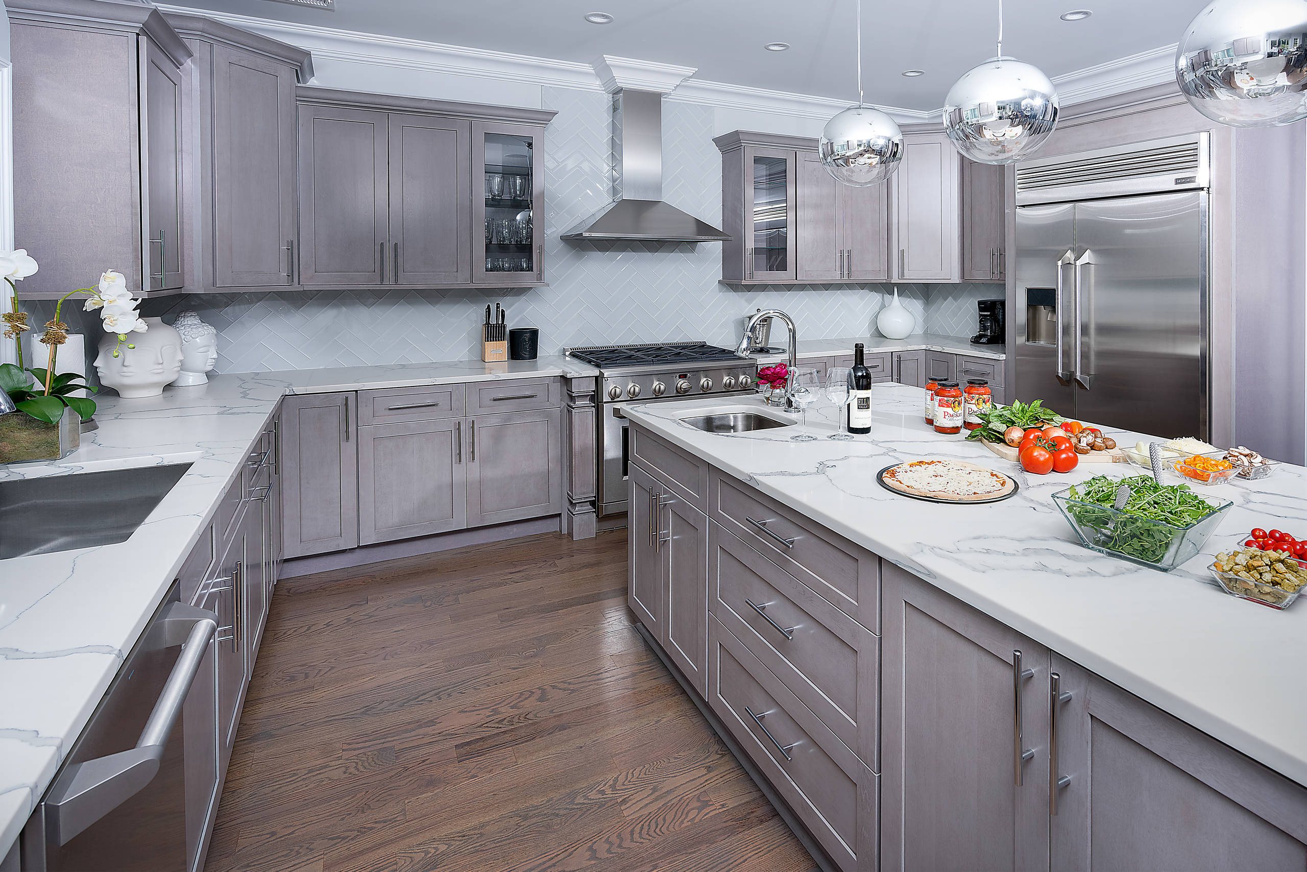 A Unique Fabuwood Galaxy Horizon Kitchen Built By Bora From My House Kitchen Transitional Kitchen New York By Fabuwood Cabinetry Houzz