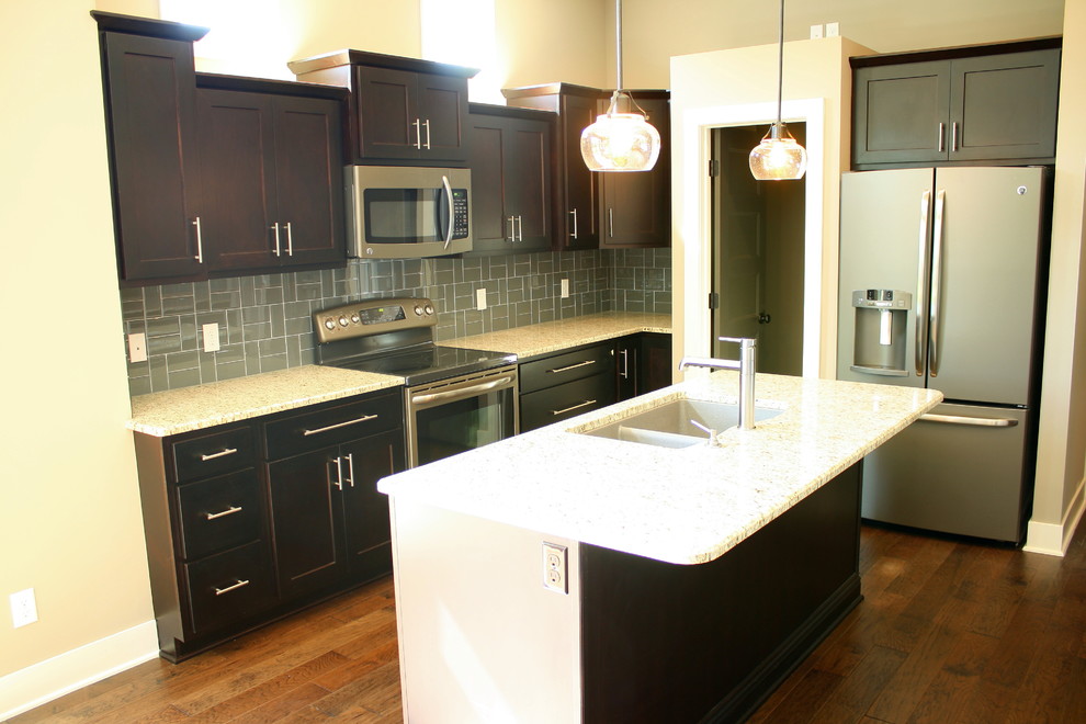 Abilene Craftsman 2 story Kitchen Omaha by Homestead Custom