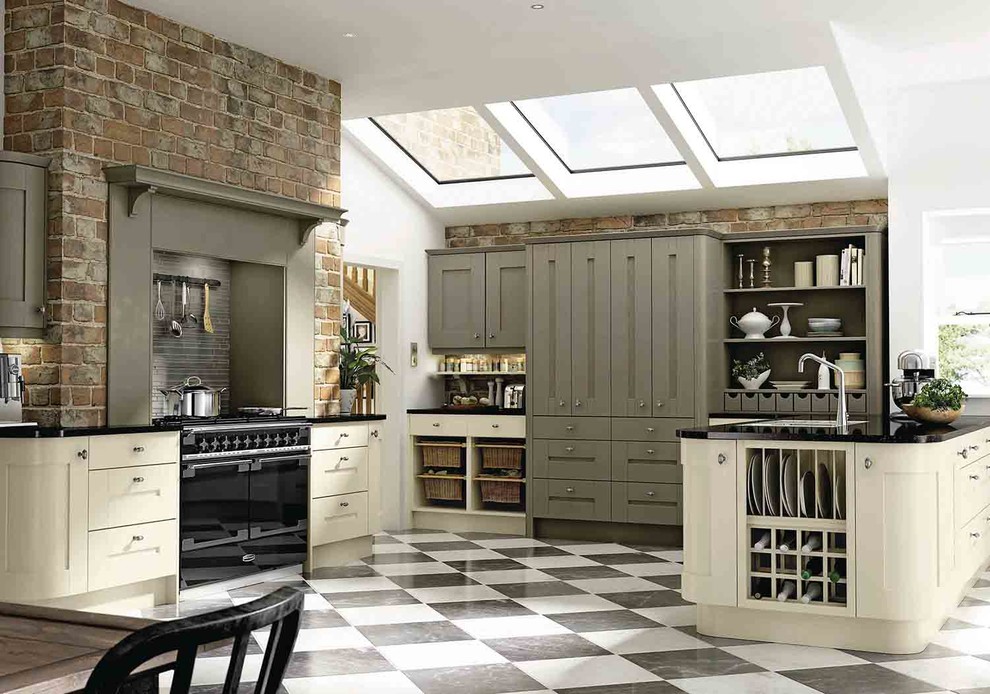 Design ideas for a classic kitchen in Berkshire.