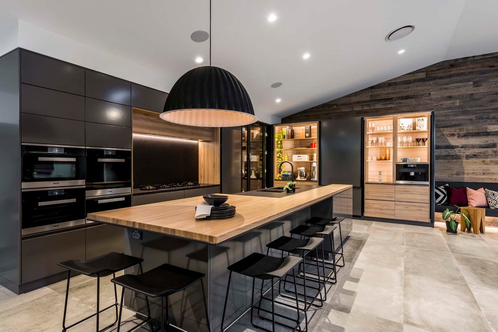 Inspiration for a contemporary kitchen in Brisbane.