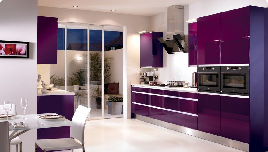 Acrylic Cabinet Doors Polygloss, Purple Kitchen Cabinet Doors