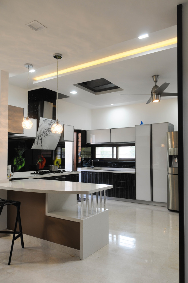 Adarsh Residence - Contemporary - Kitchen - Hyderabad - by