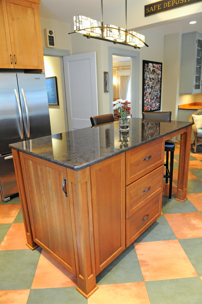 Adding an island to an existing kitchen Traditional Kitchen