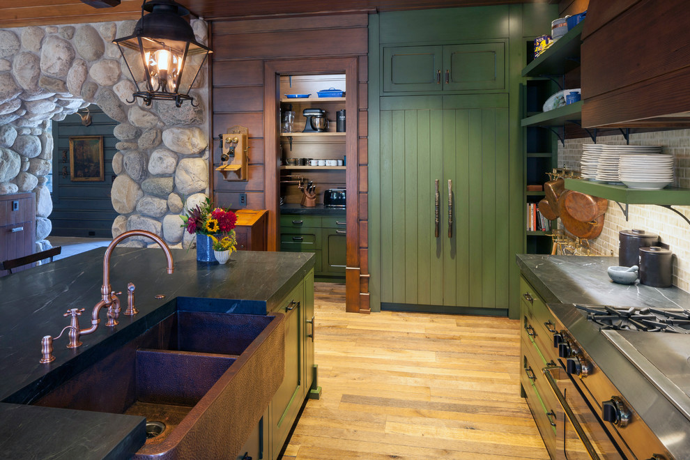 Huge mountain style kitchen photo in Grand Rapids