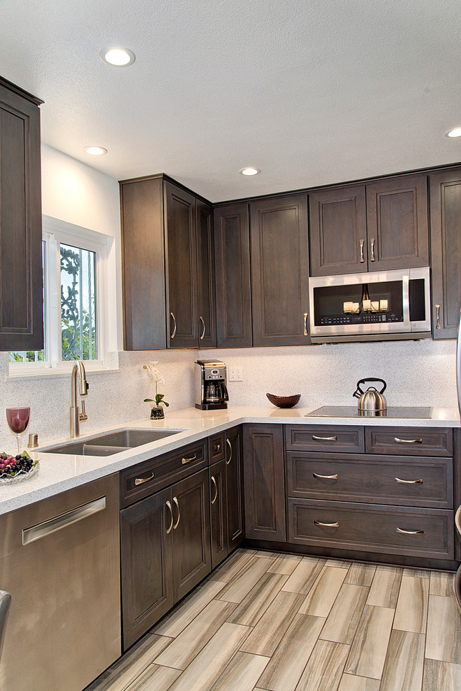 Africa White Maple Kitchen Contemporary Kitchen San Diego by