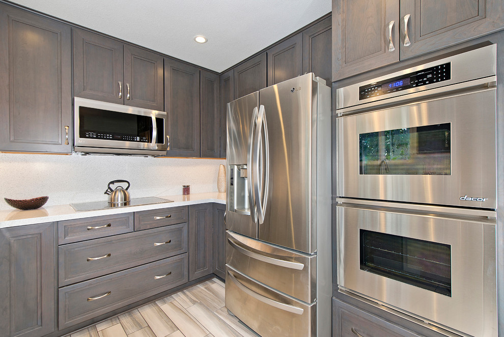 Africa White Maple Kitchen Contemporary Kitchen San Diego by