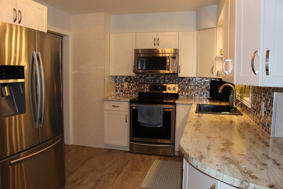 After Kitchen Refacing with New Laminate Countertop Fusion Kitchen