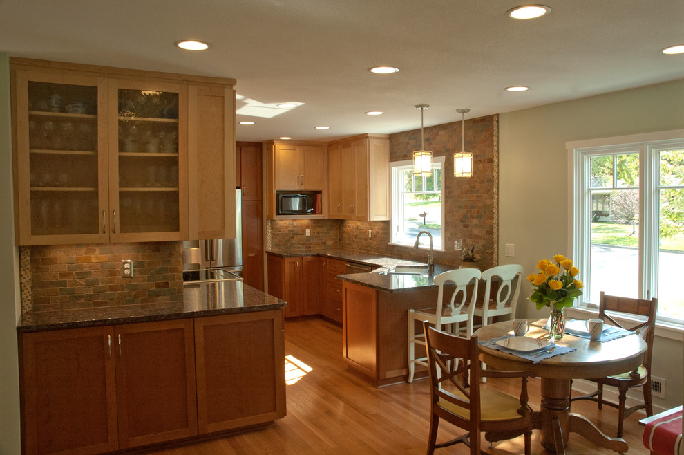 After Removing wall between Kitchen and Dining Room Traditional Kitchen Minneapolis by