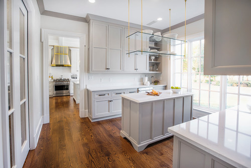 Durable stain-resistant white kitchen cabinet finish
