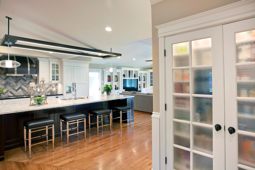 Alamo white kitchen Transitional Kitchen San Francisco by