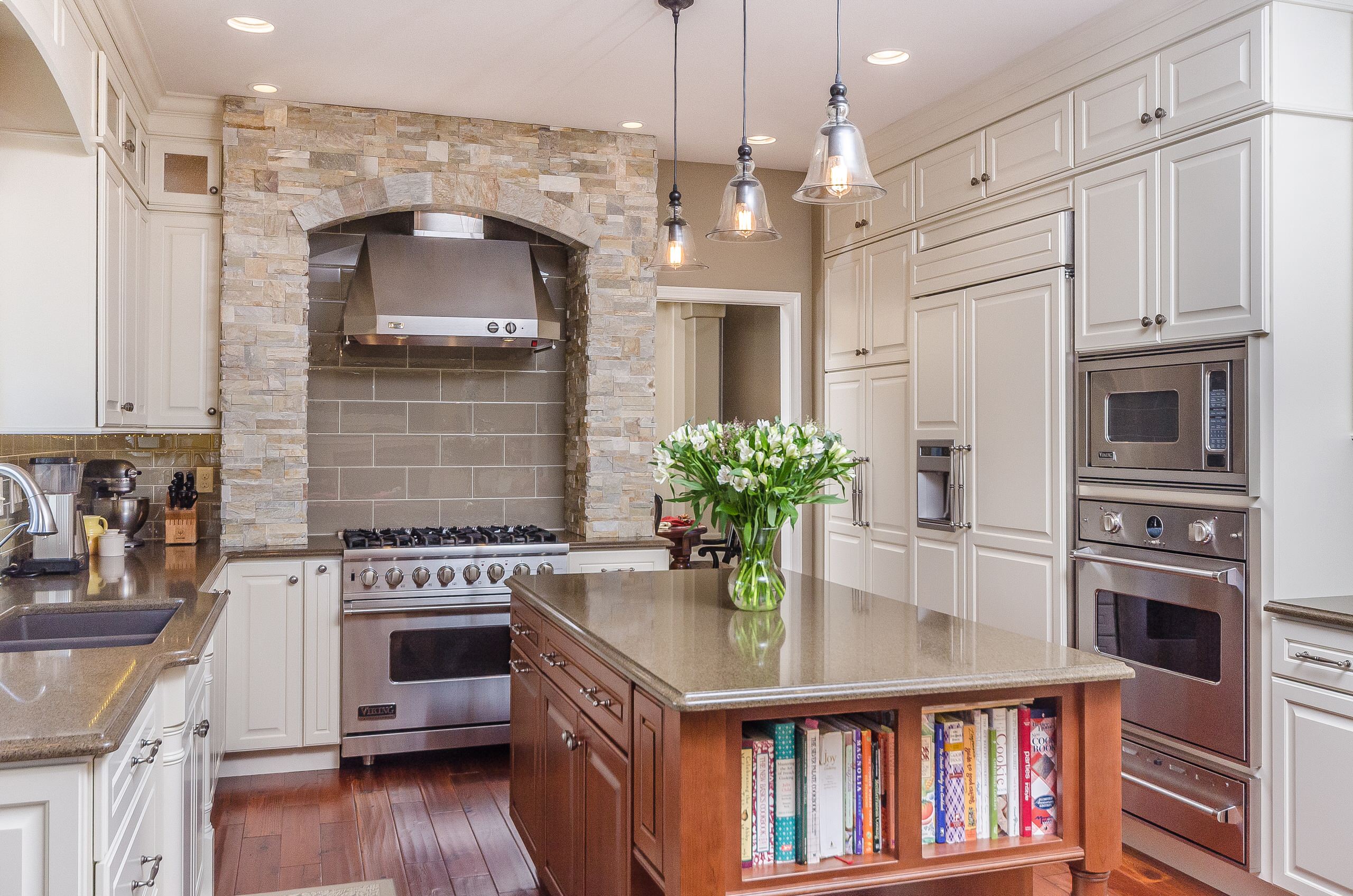 What type of back splash is thisceramic tile? - Houzz  White kitchen  design, Kitchen backsplash designs, Kitchen design