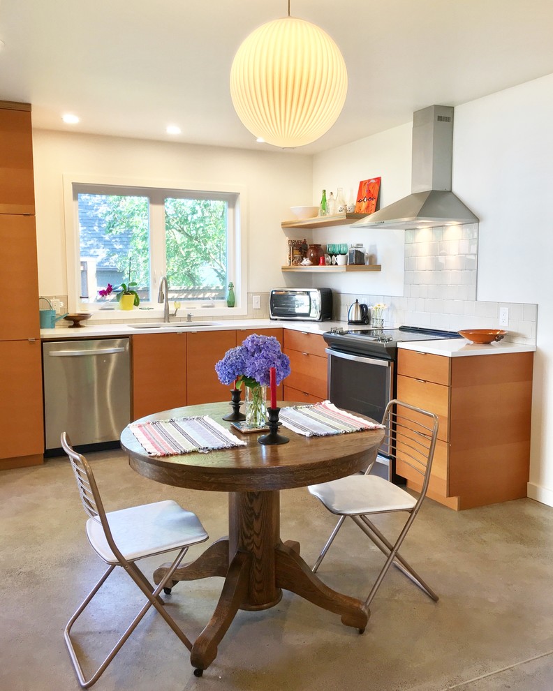 Alberta ADU Eclectic Kitchen Portland by Kimberly Dahlen Design