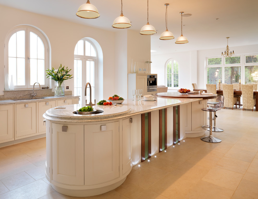 This is an example of a large kitchen in Essex.