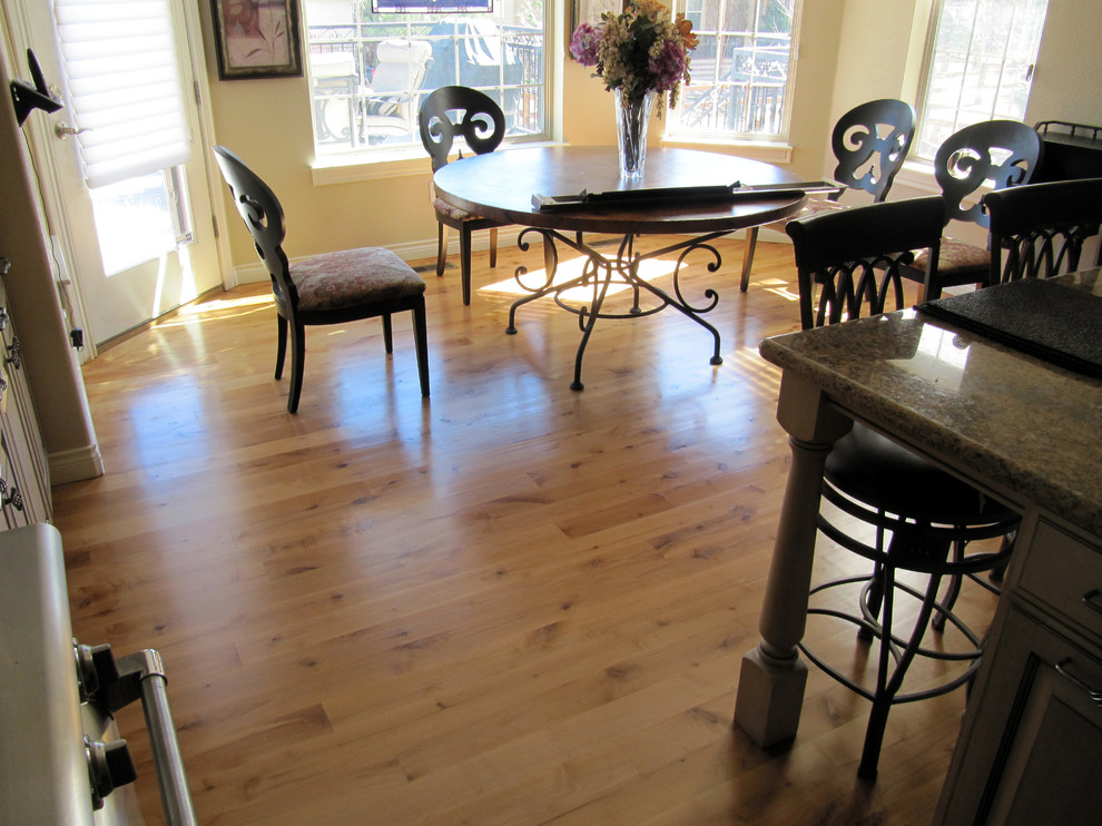 Alder Wood Floor Refinish Contemporary Kitchen Denver by Summit