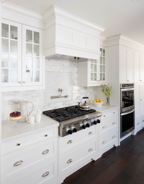 White Subway Tile Backsplash with White Countertop – Timeless ...