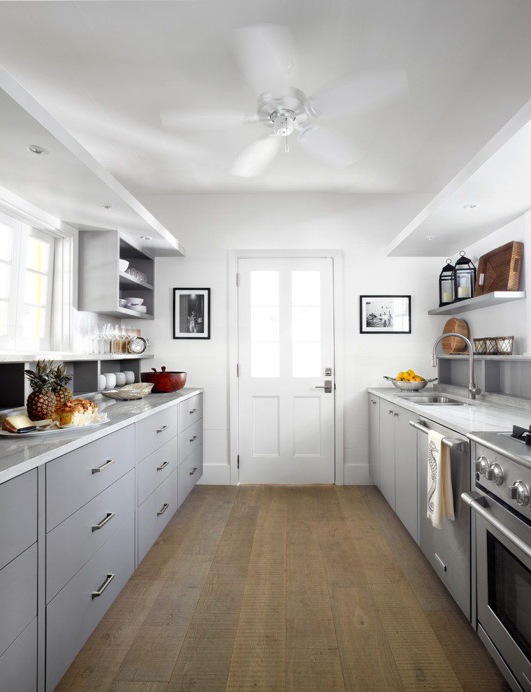 Inspiration for a coastal kitchen remodel in Other