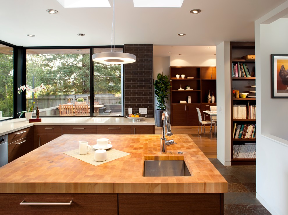 Aluminum Clad Windows in a Modern Home - Contemporary - Kitchen - San ...
