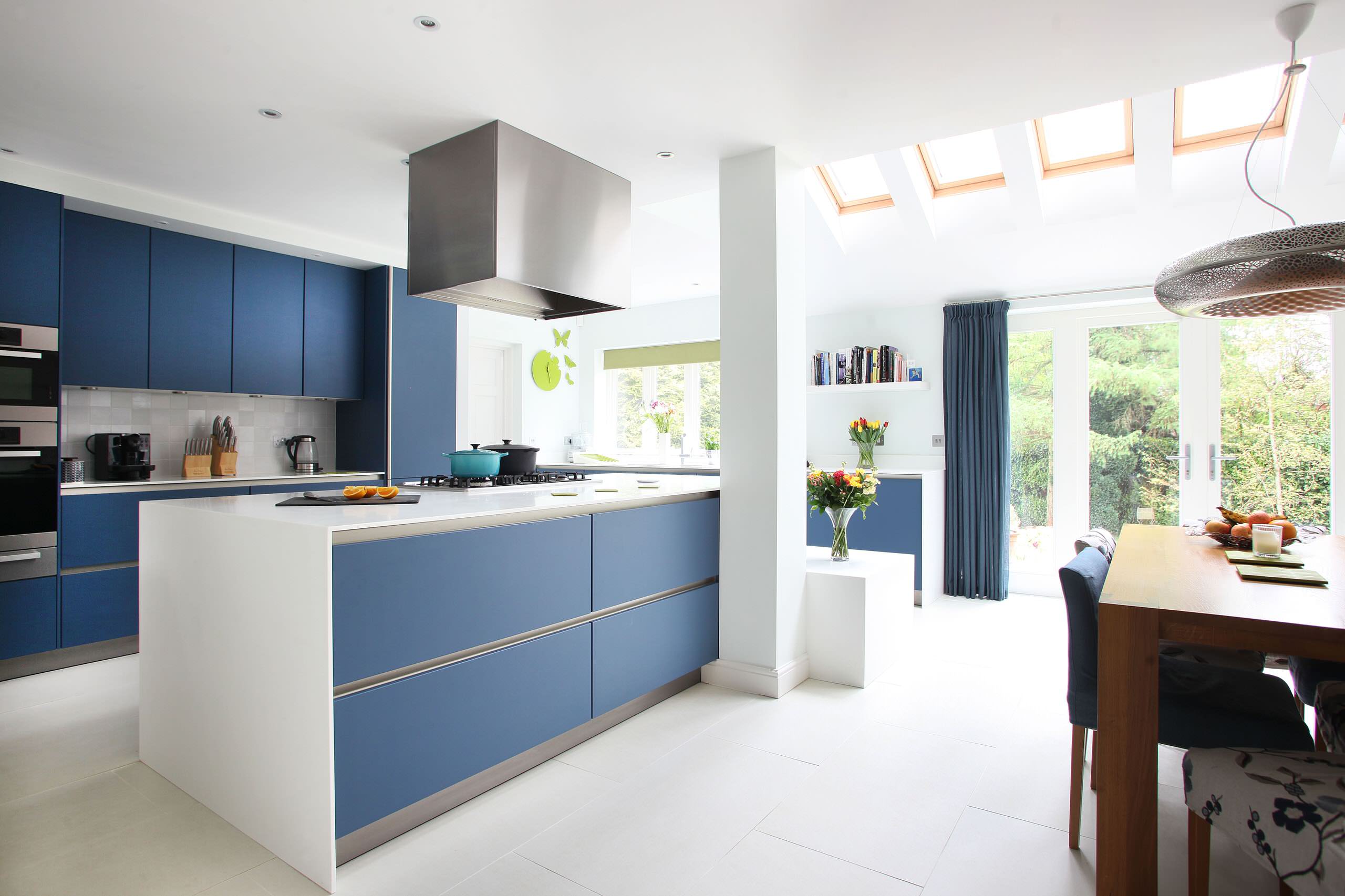 Blue Gray Kitchen Houzz