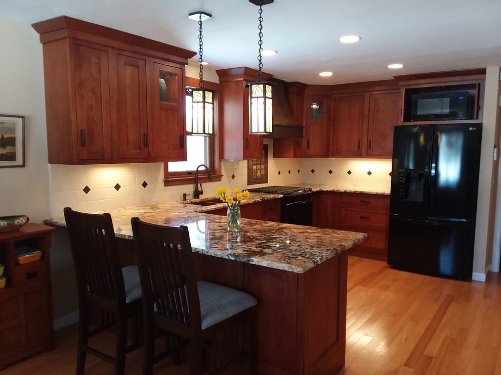 Amherst, Arts and Crafts Style Kitchen Craftsman Kitchen Boston
