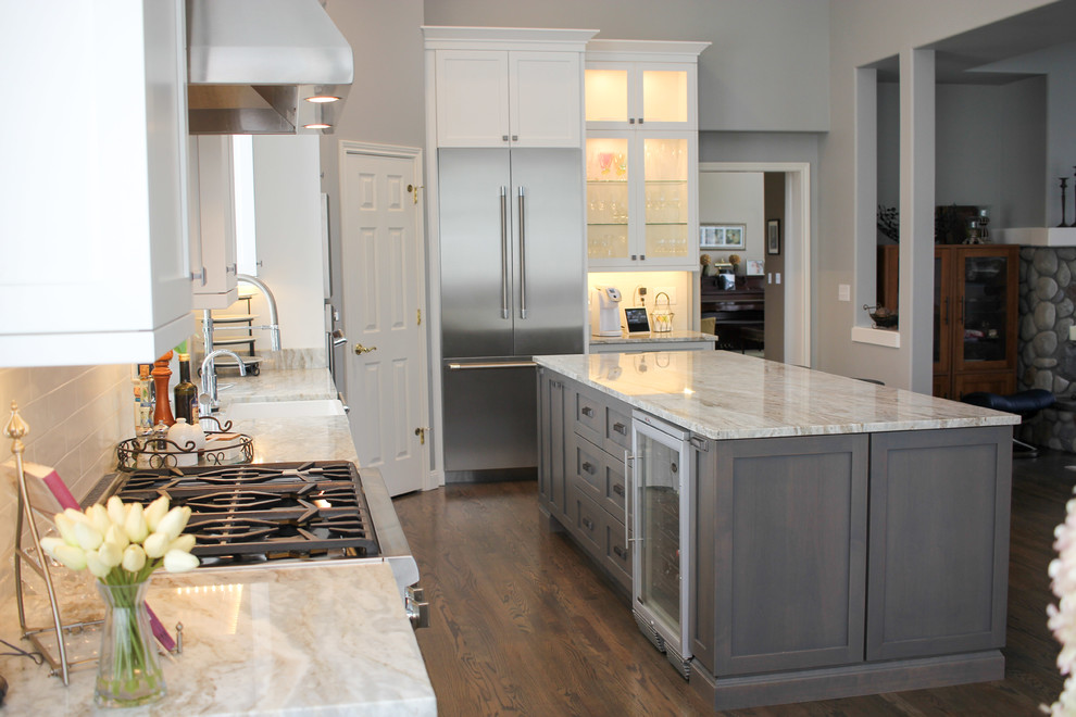 An Island For Entertaining Transitional Kitchen Seattle by ctm