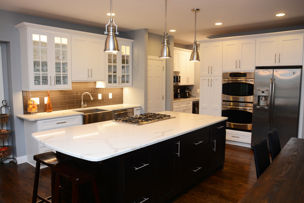 Annapolis, MD Black and White Kitchen Transitional Kitchen Baltimore by
