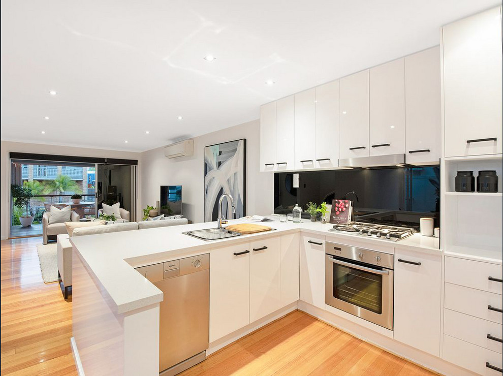 Moderne Küche in Brisbane