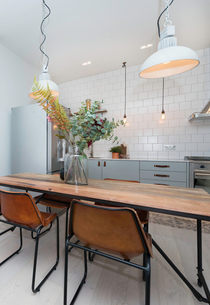 Inspiration for a scandinavian kitchen remodel in London