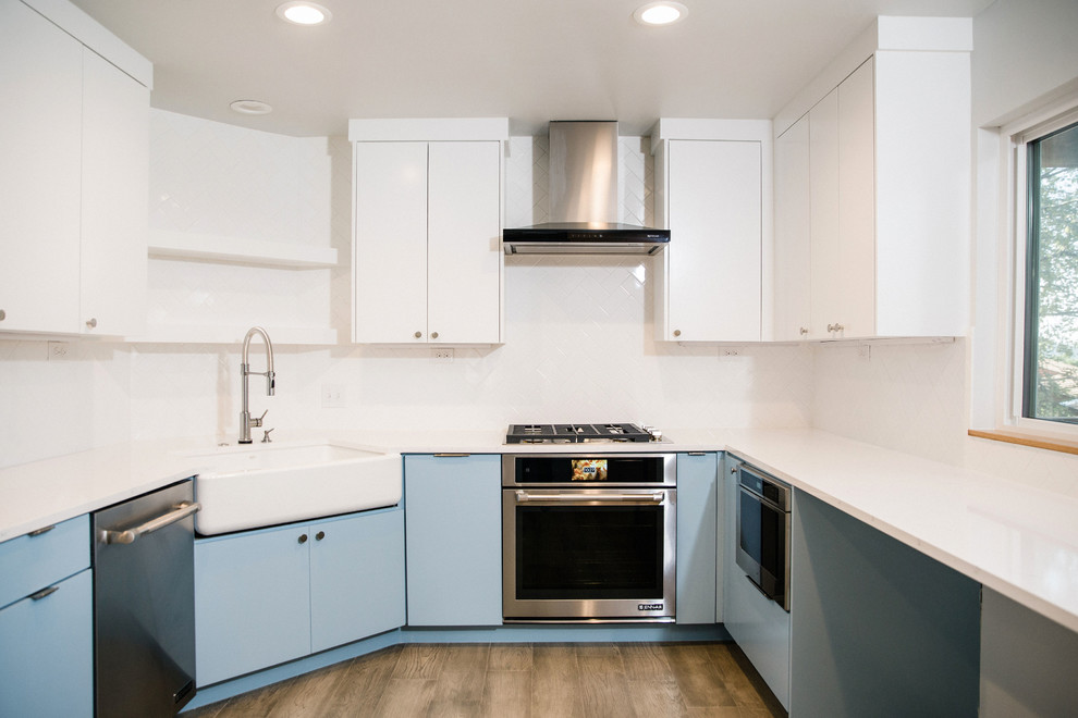 Arboretum Midcentury Kitchen Austin by Skelly Build Houzz
