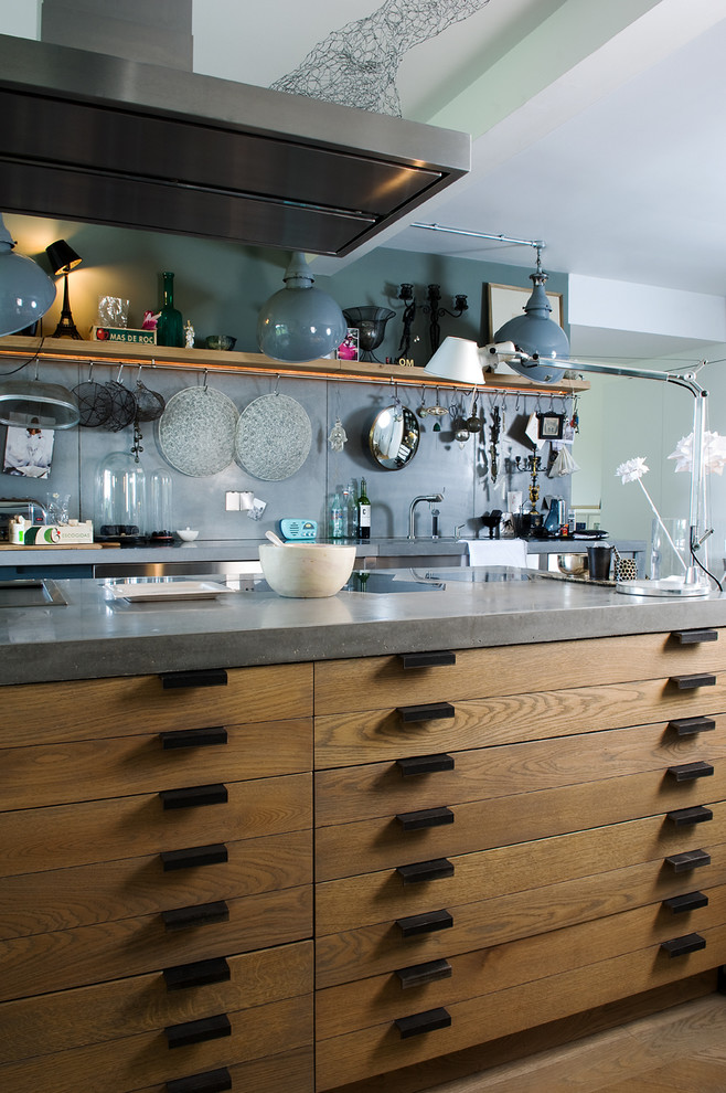 エディンバラにあるエクレクティックスタイルのおしゃれなキッチンの写真