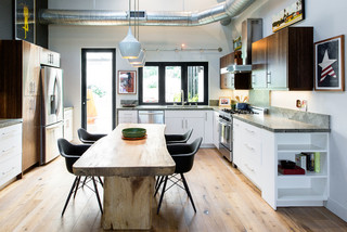 Modern Kitchen with White Granite Counter Top and Cutting Board · Creative  Fabrica