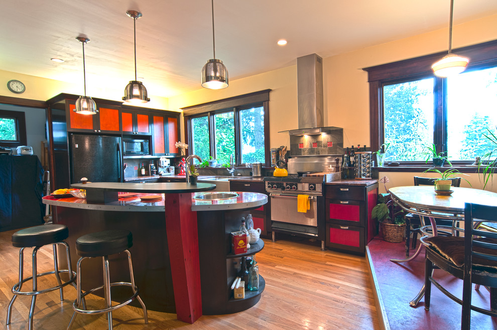 Eclectic kitchen photo in Seattle