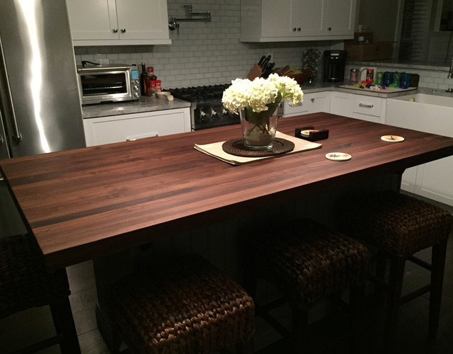 Armani Fine Woodworking Walnut Butcher Block Countertop with