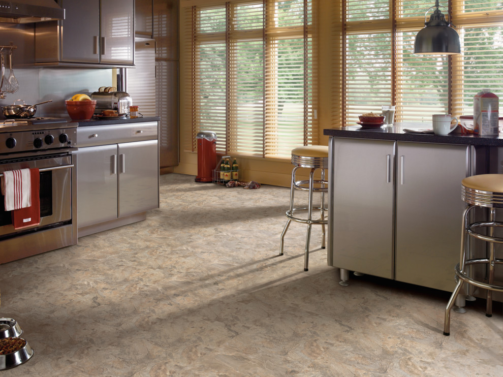 Armstrong Vinyl Tile Contemporary Kitchen Albuquerque by Poulin