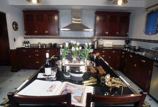 Art Deco East 60 S Townhouse American Traditional Kitchen New York By Gail Green Interiors