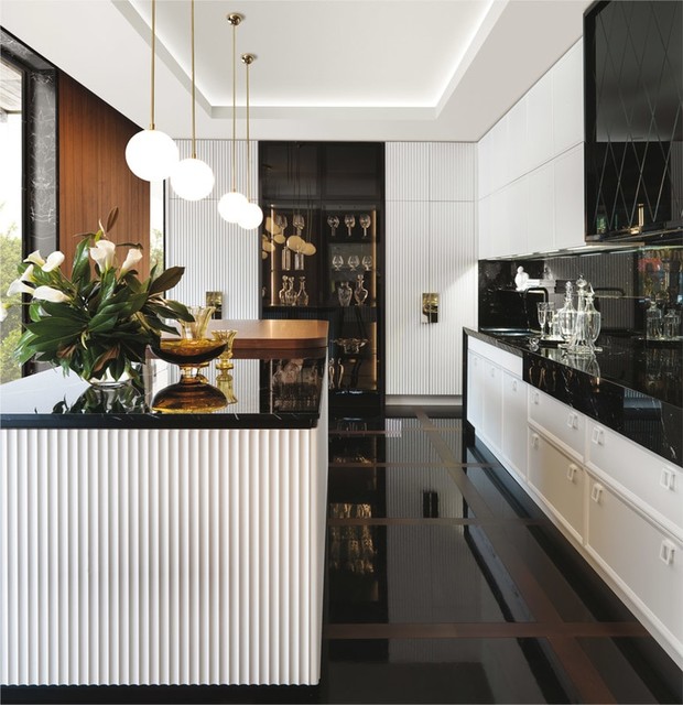 Art-Deco Style Italian custom kitchens - Eklektisch - Küche - New York -  von Exclusive Home Interiors | Houzz