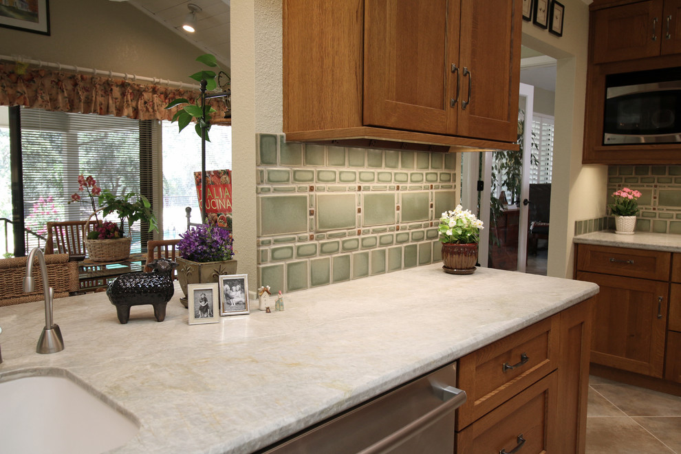 Arts and Crafts Kitchen Backsplash Craftsman Kitchen Sacramento
