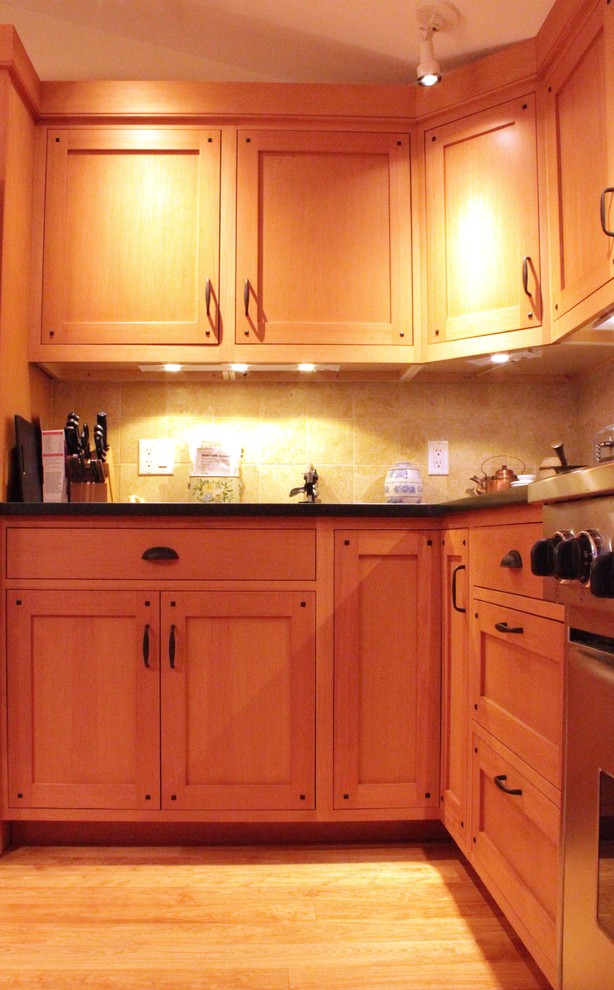 Arts and Crafts style Kitchen remodel and addition Craftsman