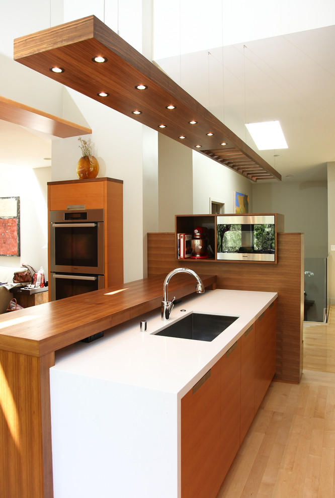 Design ideas for a world-inspired kitchen in Other with a single-bowl sink.