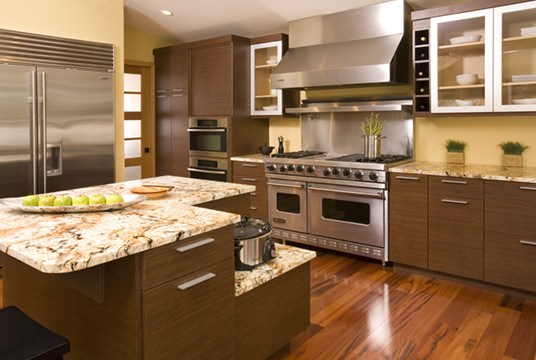 Inspiration for an asian kitchen remodel in Seattle
